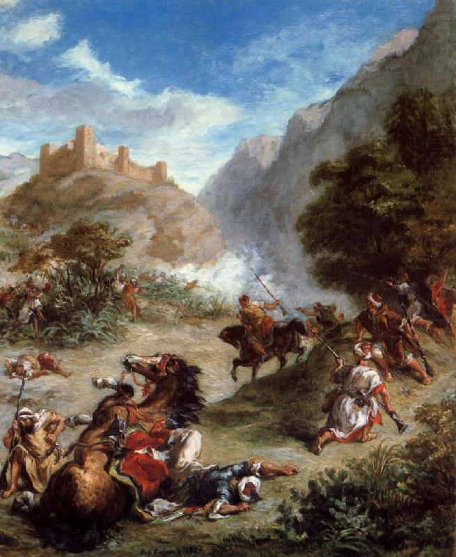 Arabs, which affects up in the mountains, Eugene Delacroix